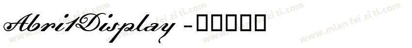 Abri1Display 字体转换